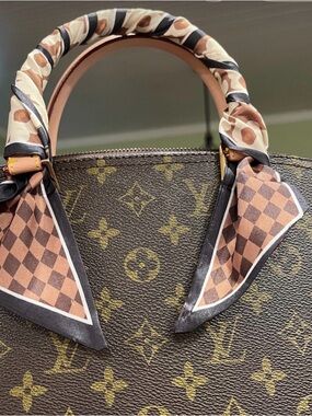 Luxury scarf  for tote handles will look great on LV.